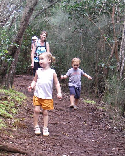 imgp5485.jpg - Here they are "trail running"! Sammy loves to do that. Thankfully he usually chooses sections that don't have a ton of slippery roots!
