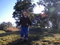 IMGP0490  Sam loves running up and down any hill.
