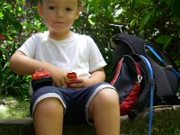 IMGP2597  Yum - raisins in the garden after the hike.