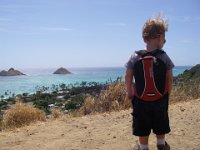 IMGP2711  Sammy hiked all the way up to the first pill box on his own for the first time today! He did so great! He's even carrying his own pack :)