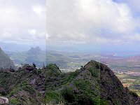 panorama  Panorama from the top. That's looking north toward where we live.