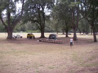 imgp3234  Big, spacious group campsite! The sites are for groups of up to 15 tents and 75 people. There was just such an encampment in the spot next to us. Having that much space is really nice. We loved it. We're right across from the beach (protected from the wind by a berm) and near the "shoppette" for sundries. Not that we really needed anything with all that expert camping advice.