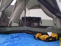 imgp3244  Big three-room tent fits 7 people.