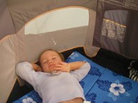 imgp3361  Sonrise ;) The little mattress is really for picnics - it folds out to about 5' long, but folded in half makes for a nice little bed.