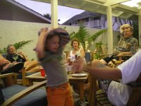 IMGP3089  Sammy having a great time at a 4th of July bbq at our friends' home in Kailua.