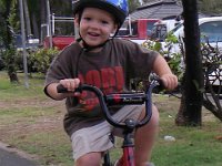 IMGP3892  Riding his mountain bike at the beach park!