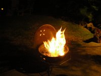 IMGP4211  Campfire and s'mores in our backyard :)