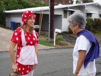 2007-10-31HawaiianHallowe'en (28)  The neighborhood nana in her cape and another fun lady.
