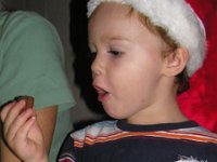 2007-12-18CarolingHawaiiStyle (4)  Such a cute little buddy. He tried every cookie I think - at least we shared!