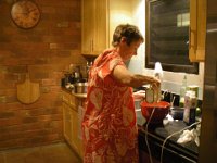 IMGP5976  Mom making hard sauce for the plum pudding.