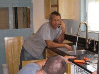 imgp5788  Dave and our neighbor/plumber Mark who came over on short notice to get our sink up and running, and our fridge, and dishwasher :)