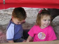 2008-01-27Dammy'sCampBirthday3yrs (17)  I think they're hiding from Kathy here!
