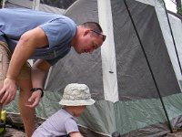 IMGP6286  Helping Daddy set up camp.