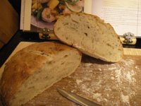 IMGP6453  I baked some ciabatta to go with soup. It's WINTER here, after all!