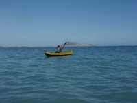 Pregnant Kayak 026  Ok - just a little ways out but water still very very calm. Like his bath. : Pregnant Kayak