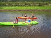 41  Angel and I should have switched our paddles - she would do better with a canoe paddle and I would have done better with a kayak paddle!