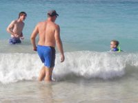 IMGP7634  And Tim's first steps into the water :)