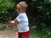 p6030001  Sam showing off his golf swing with a stick he found on a hike.
