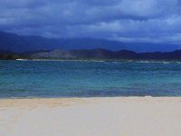 P9070059  Dave went back for his snorkel gear so he could check one out. That's looking toward Kailua Beach.