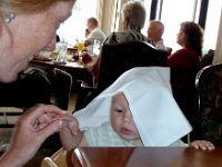 2008-11-23BenBaptismKailuaOliPics (3)  At brunch afterwards - the O Club on base. Yummy!!!! Ben is wearing an adorable outfit from Doug and Mary :)