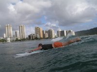 P1010308  We went surfing in Waikiki - what a blast! Having a lesson really helped.
