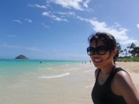 PB260045  Mary loved Lanikai Beach!