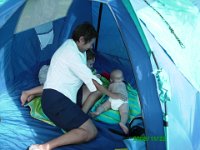 PICT0011  Mom took care of the boys in the tent on the beach. Thanks mom!