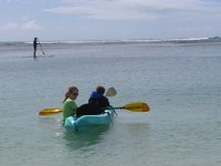 2008-11-10SUP AlaMoanaBeachPark (11)  Sam has his paddle now and we're heading out to chase Daddy down. Mom has Ben :)