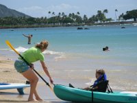 2008-11-10SUP AlaMoanaBeachPark (4)  Launching at Ala Moana beach park. That's Diamond Head in the background.