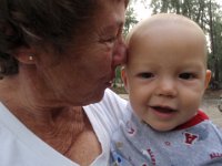 P1010101  Ben LOVES whispers from Gramma!
