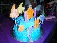 PC310045  Birthday cake for Anneliese!!! Nice job, Kathy!