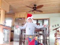 P1180031  Sam went and got his "elf" hat, too!