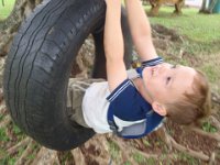 P3170072  There was a tire swing at the condo community park. We availed ourselves of it :)