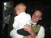 IMG 1255  Wrangling during the reception - Steve was Ben's favorite go-to guy. He LOVED being man-handled by Steve. In fact, at one point Dave and I sneaked out for a dance and Ben would NOT come back to mommy! Poor Steve kept trying to hand him off and Ben clung to him like an octopus.