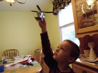 P9080023  Sam built a helicopter after he took a nap at Grammie and Grandpa's home.