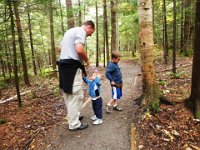 P9220162  Out for a wonderful hike up Mt. Jo with my boys. All three favorite men. It was rainy on the way up but it cleared just for us!