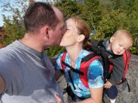 P9220180  The traditional summit smootch. Look at Ben's face :)