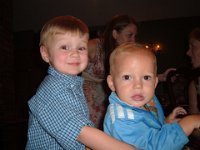 wedding sep 09 052  Kingston (3) and Ben (16 months).