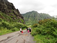 PA120033  Hiking back down to check out an authentic recreation of a Hawaiian village.