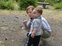 7-15-06 green mt  On Green Mt summit - July 2006 (Sam is 18 months here). Thanks Mom!