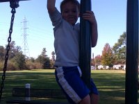 ATT00046  Look at this guy shimmying up a pole now!