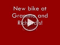 Oct 2009 Biking at Gramma and Richard's  Here's a movie of some trail riding. We had so much fun watching him!