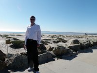 PB030033  Peter - works for the City - told me that the dunes behind him actually spell CORONADO from above. How COOL is that? I didn't know that.