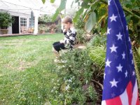 PB110038  A quiet moment in the garden before nap.