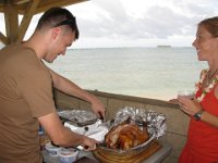 IMG 0023  Phil is carving up our turkey for us - thanks!