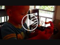 That's Tito Pig Mommy  Ben was playing with a pirate toy the other day, then came out to sit on the deck with me and said "Dats Tito Pig, Mommy!" about the toy. I told Doug and Mary and they were adamant about getting a movie of this! So here it is for all of you. They loved it!