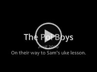 2010-AUG The Poi Boys  the guys playing their ukes on the way to Sam's lesson!