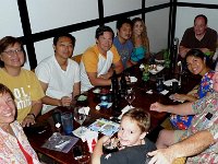 2011-01-01TokonameSushi (7)Group  Wow - all but Ben appear in this one! Mama Cari, Jesus, Doug, John, Pita, Dave, (Ben), me, Mary, Richard, Sam and Oli. John and Jesus are Mary's brothers. One other brother had already gone home (Joseph and Lelu and their kids).
