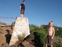 IMGP2359  Truly King of the Mountain! Each boy wanted a turn on that cement thing!