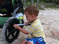 fixing the stroller tire  Fixing my stroller.